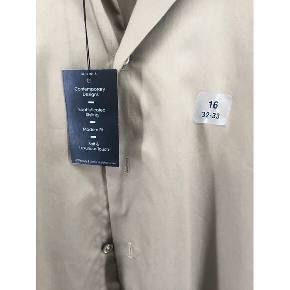 J. Ferrar Men's Luxury Button Up Dress Shirt 16 32-33 NWT - Picture 3 of 7